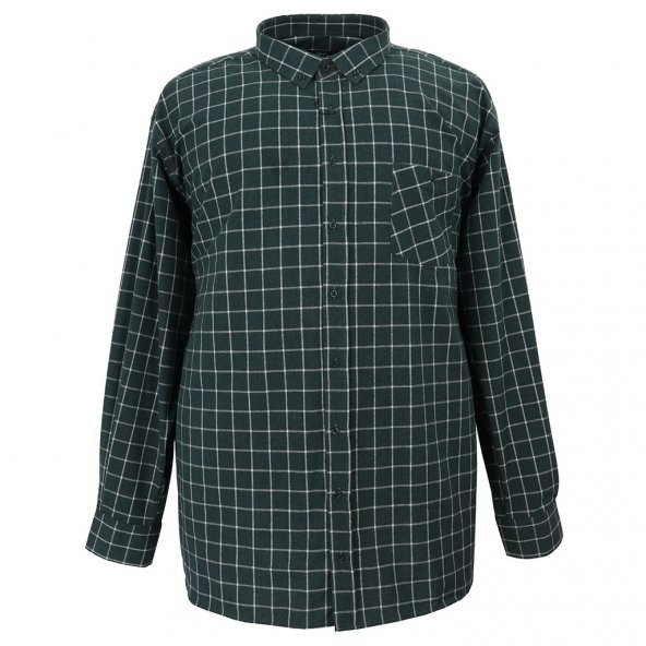 Pamuklu Büyük Beden Oduncu Gömlek & 3XL-10XL ürün görseli 1