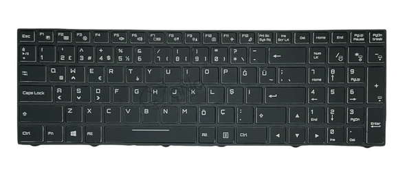 Monster N850HJ1 Notebook Klavyesi - Siyah TR Işıklı Ver.2 (RGB) / KL0005MB ürün görseli 1