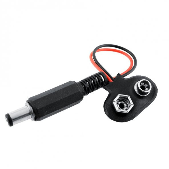 9 V Pil Barrel Dönüştürücü Kablo - Resim 3