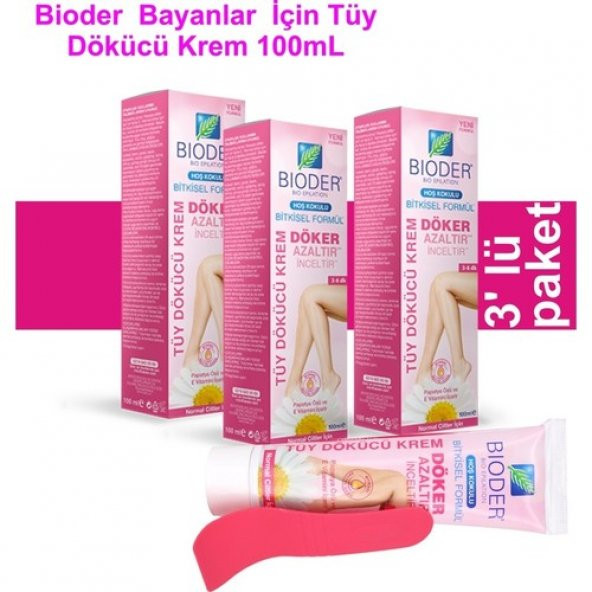 Bioder Tüy Dökücü Krem Normal Ciltler Için Papatya Özlü 100 ml - 3 Adet ürün görseli 1