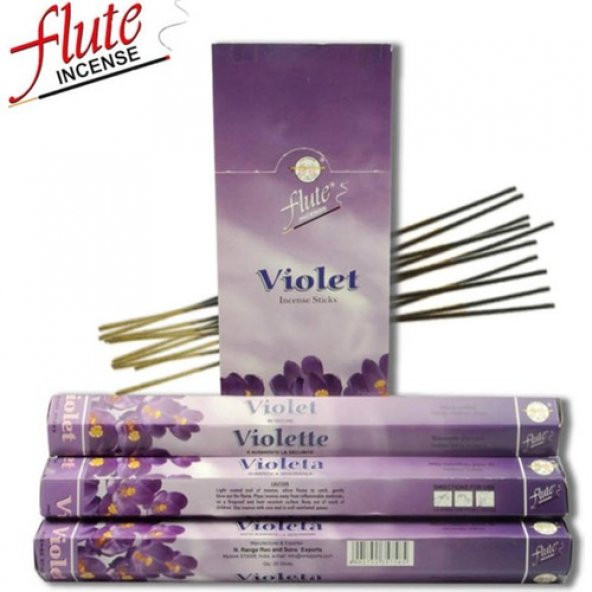 Flute Menekşe Tütsü 1 Kutu 6 x 20 Adet ürün görseli 1