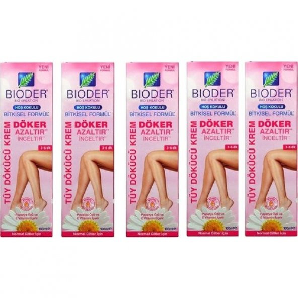 Bioder Normal Ciltler Için Papatya Özlü Tüy Dökücü Krem 100 Ml-5 Adet ürün görseli 1