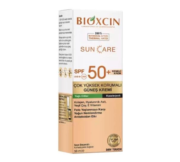 Bioxcin Sun Care Çok Yüksek Korumalı Renkli Güneş Kremi SPF50+ 50 ML - Yağlı Ciltler İçin ürün görseli 1