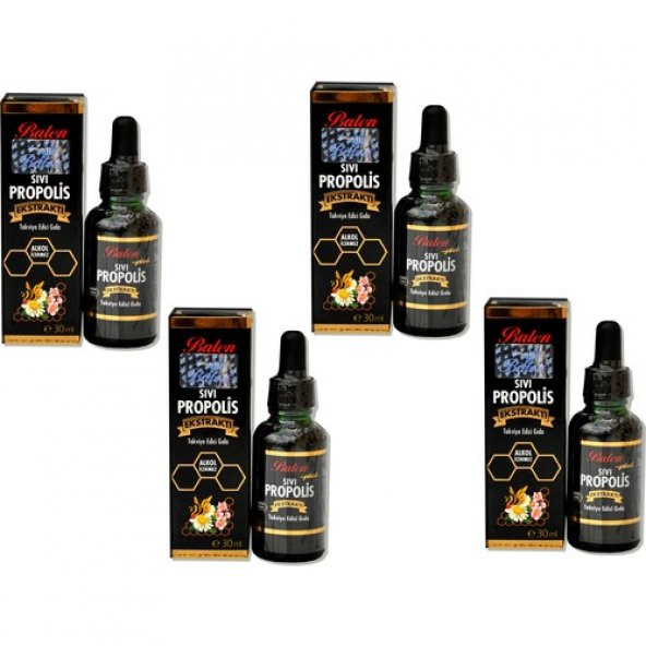 Balen Sıvı Propolis Ekstraktı Su Bazlı 4 adet 30 ml ürün görseli 1
