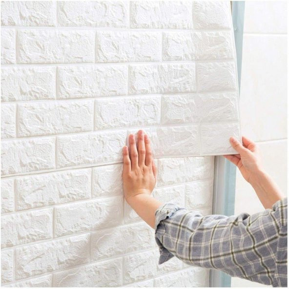 Renkli Duvarlar 70X54 CM Kendinden Yapışkanlı Esnek Köpük Duvar Kağıdı Paneli 3D Boyutlu Tuğla Desen ürün görseli 1