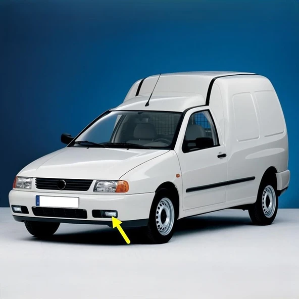 VW Caddy 1996-2003 Ön Tampon Sol Sis Farı Kapağı 6K5853665 ürün görseli 1