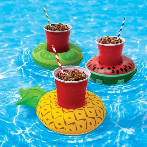 Ananas Deniz Yatağı Şişme Bardak Tutucu ürün görseli 1