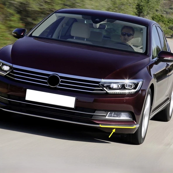 VW Passat B8 2015-19 Ön Tampon Sol Sis Farı Alt Çıtası Siyah 3G0854321 ürün görseli 1