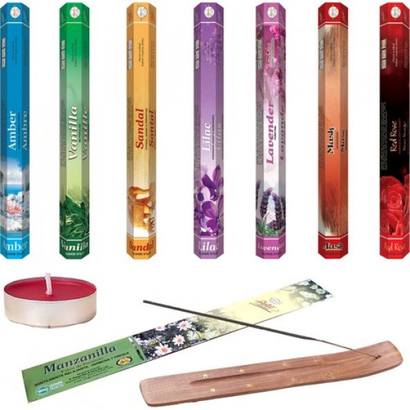 Flute Aura Tütsü Kayığı ve Kokulu Tealight Mum 140 Adet ürün görseli 1