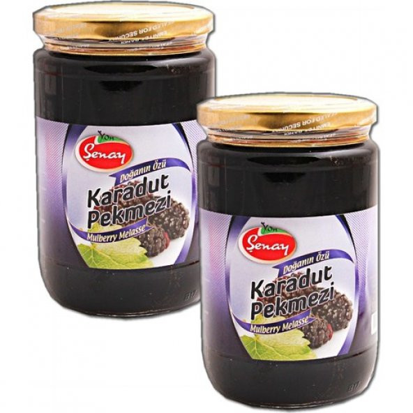 2 Adet Şenay Karadut Pekmezi 800 gr ürün görseli 1