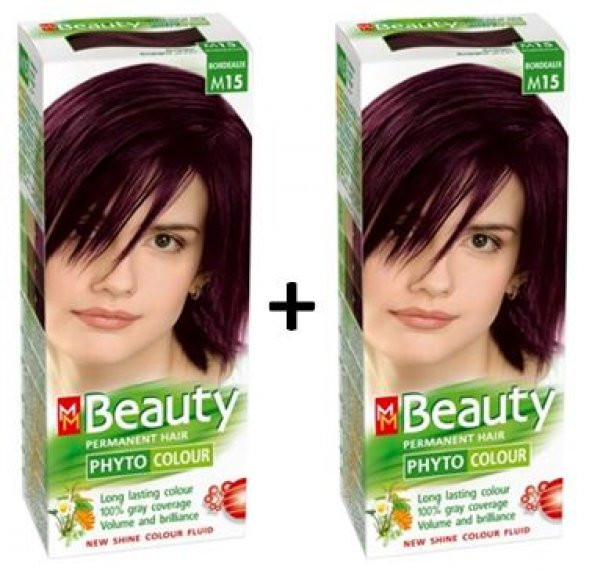 MM Beauty Bitkisel Saç Boyası Kızıl Kestane M15- (2 ADET) ürün görseli 1