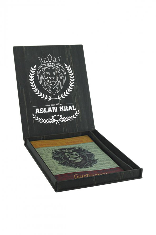 Galatasaray Orijinal Defter Kalem Kırtasiye Ahşap Kutulu 5li Taraftar Hediye Set ürün görseli 1
