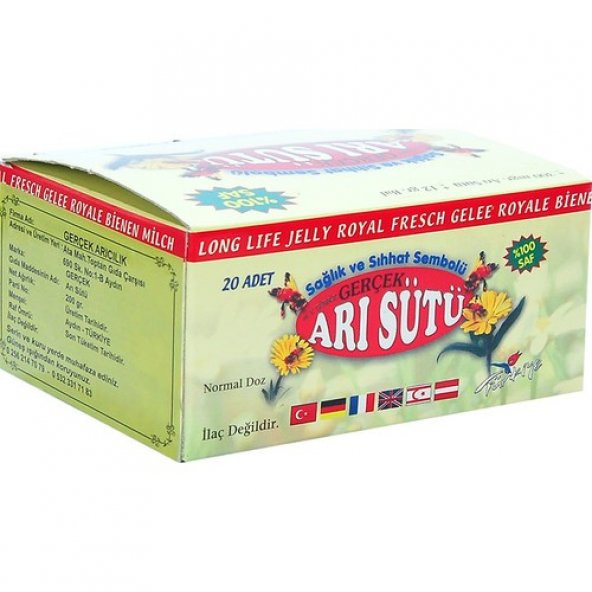 Gerçek Arı Sütü Süper Doz Special 200Gr 20Şişe - Resim 4