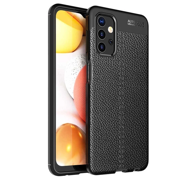 Gpack Samsung Galaxy A23 Kılıf Niss Silikon Deri Görünümlü KorumalıNano Glass - Resim 4