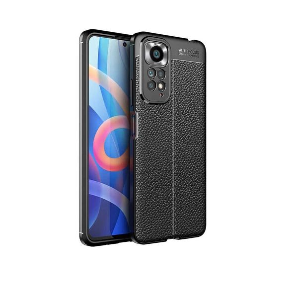 Gpack Xiaomi Redmi Note 11S Global Kılıf Niss Silikon Deri Görünümlü Kamera Korumalı ürün görseli 1
