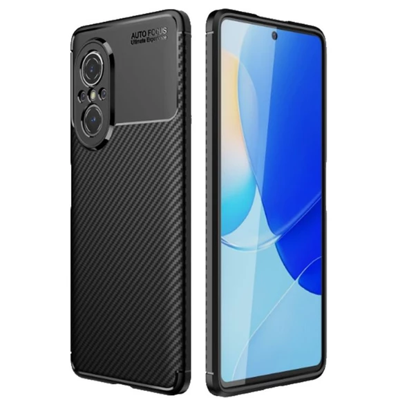 Gpack Huawei Nova 9 SE Kılıf Negro Karbon Kamera Korumalı Silikon Lüx ürün görseli 1