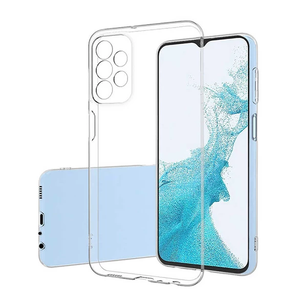 Gpack Samsung Galaxy A33 5G Kılıf Süper Silikon Kamera Korumal ŞeffafNano Glass ürün görseli 1