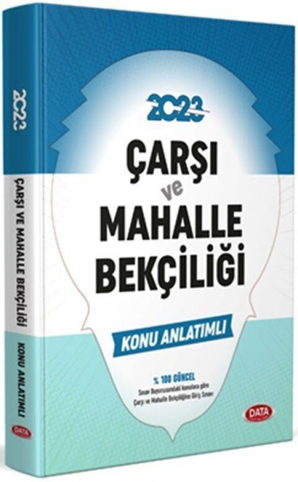 2022 Çarşı ve Mahalle Bekçiliği Konu Anlatımı Data Yayınları ürün görseli 1