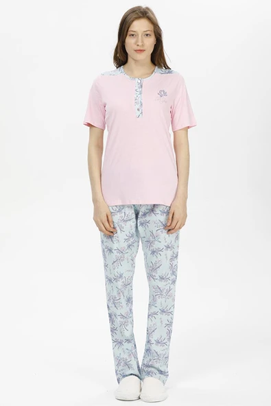 Pijadore 1214 Kadın Kısa Kollu Pijama Takımı ürün görseli 1