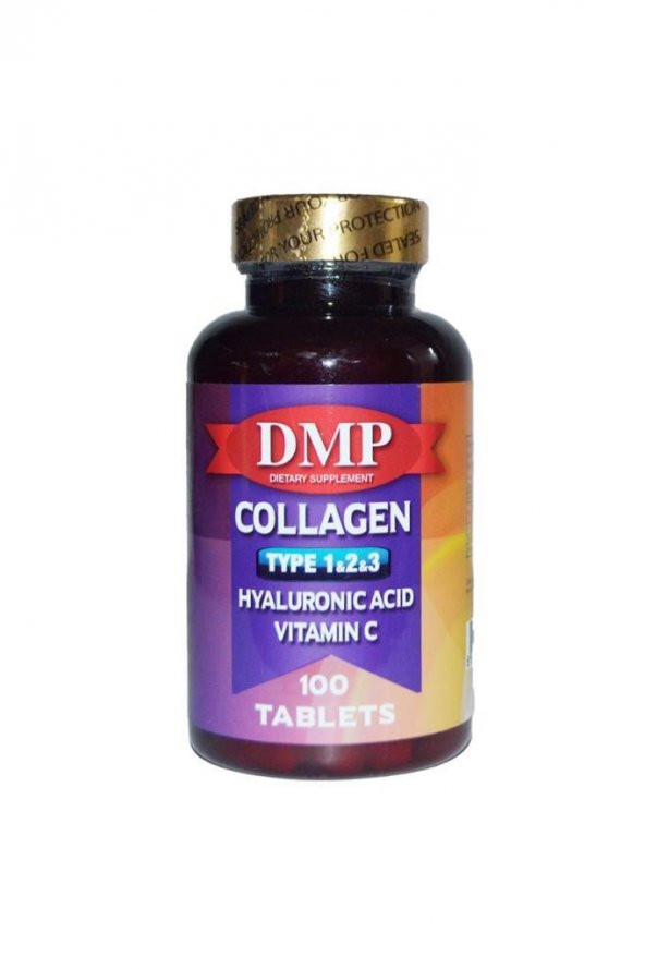 Dmp Collagen Type 1,2,3 Hyaluronic Acid Vitamin C 100 Tablets ürün görseli 1