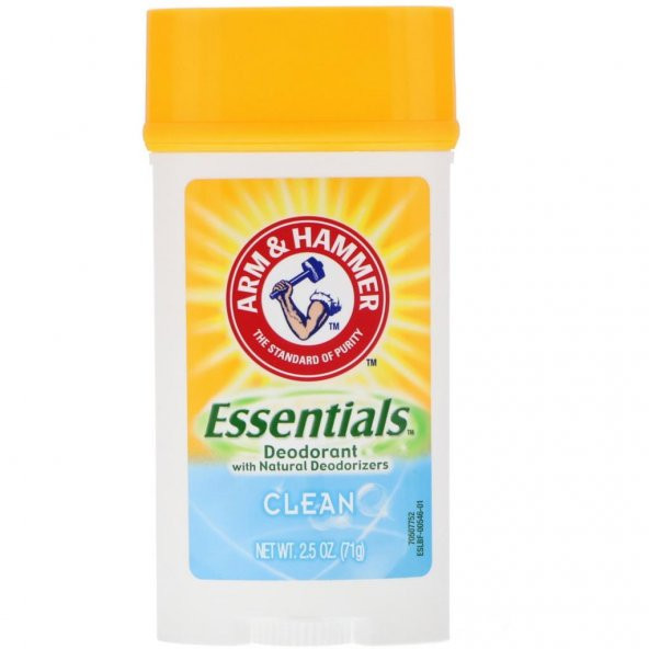 Arm & Hammer Essentials Clean Deodorant 71 GR ürün görseli 1