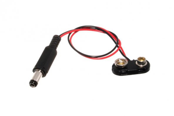DC 5.5x2.1 mm Erkek - 9 Volt Pil Başlığı ürün görseli 1