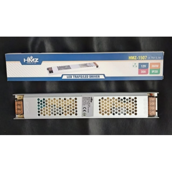 12 Volt 360 Watt Ultra Slim 30 Amper Şerit Led Trafosu ürün görseli 1