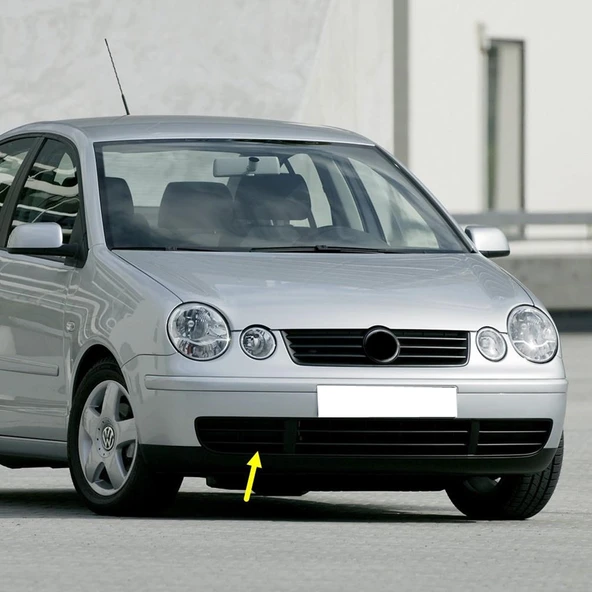 VW Polo 2002-2005 Ön Tampon Sağ Izgarası Kapağı Sissiz 6Q0853666D ürün görseli 1
