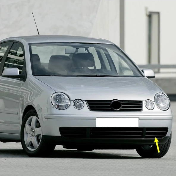 VW Polo 2002-2005 Ön Tampon Sol Izgarası Kapağı Sissiz 6Q0853665F ürün görseli 1
