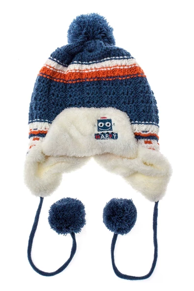 Unisex Kurt Peluş Bere Mavi 1137 ürün görseli 1