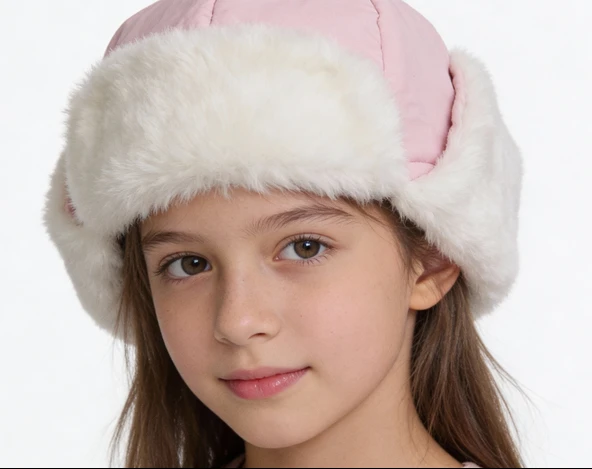 Kız Çocuk Pilot Pembe Şapka 6225 - Resim 2