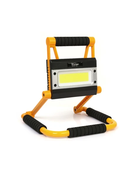 Watton WT-328 20W Şarjlı Outdoor Cob Led Fener 1300 Lümen Ayaklı Projektör ürün görseli 1