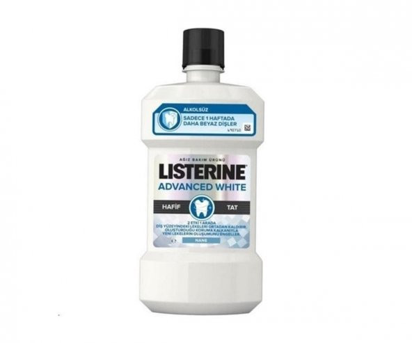 Listerine Advanced White Hafif Tat Agız Bakım Suyu 250 ml ürün görseli 1