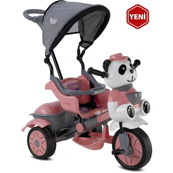 Babyhope 127 Little Panda 3 Tekerlekli İtmeli Bisiklet - Resim 8