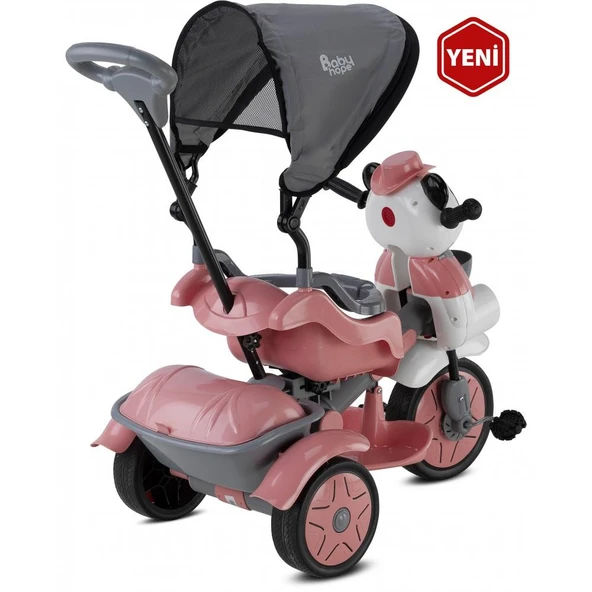 Babyhope 127 Little Panda 3 Tekerlekli İtmeli Bisiklet - Resim 9