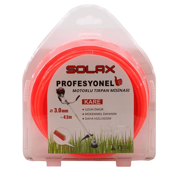 Solax Tırpan Misina Kare Dört köşe 3 mm x 43 Metre Misinası ürün görseli 1