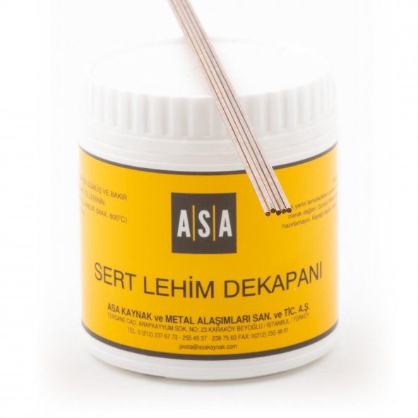 GÜMÜŞ KAYNAK DEKAPANI ASA-FLO (500 GR) + GÜMÜŞ KAYNAK TELİ %20 2 MM (5 ADET) ürün görseli 1