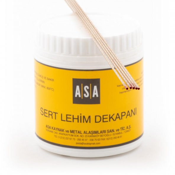 GÜMÜŞ KAYNAK DEKAPANI ASA-FLO (500 GR) + GÜMÜŞ KAYNAK TELİ  %30 2 MM (5 ADET) ürün görseli 1