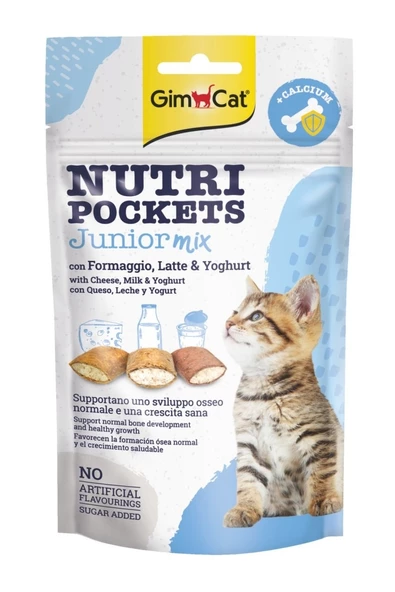 Gimcat Nutripockets Kedi Ödülü Junior Mix 60 Gr ürün görseli 1