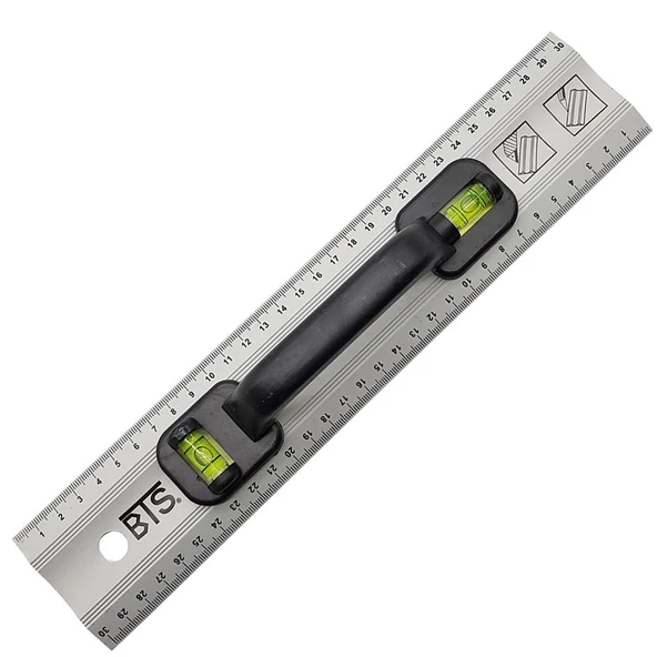 BTS Alüminyum Cetvel Kulplu Su Terazisi 30 cm (BTS12265) ürün görseli 1