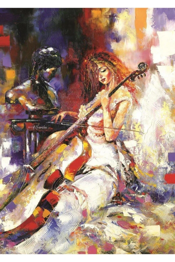 Art Puzzle Cellist 500 Parça Puzzle - Resim 2