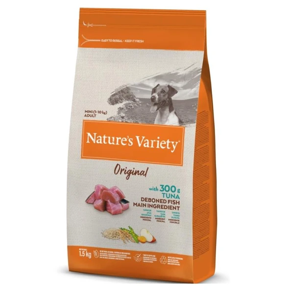Nature's Variety Dog Original Mini Irk Adult Tuna Köpek Mama 1,5kg ürün görseli 1