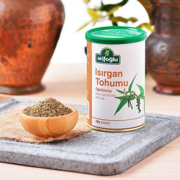 Arifoğlu Öğütülmüş Isırgan Tohumu Teneke 100 G ürün görseli 1