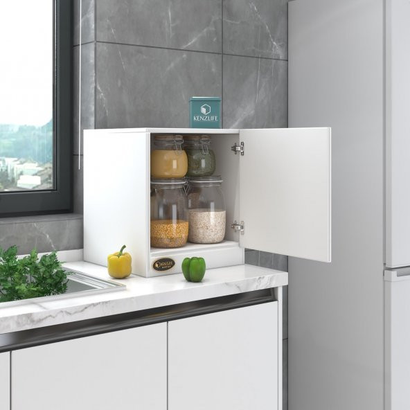 Kenzlife kapaklı mutfak dolabı melek29 byz 039x029x29 banyo ofis komodin (m) ürün görseli 1