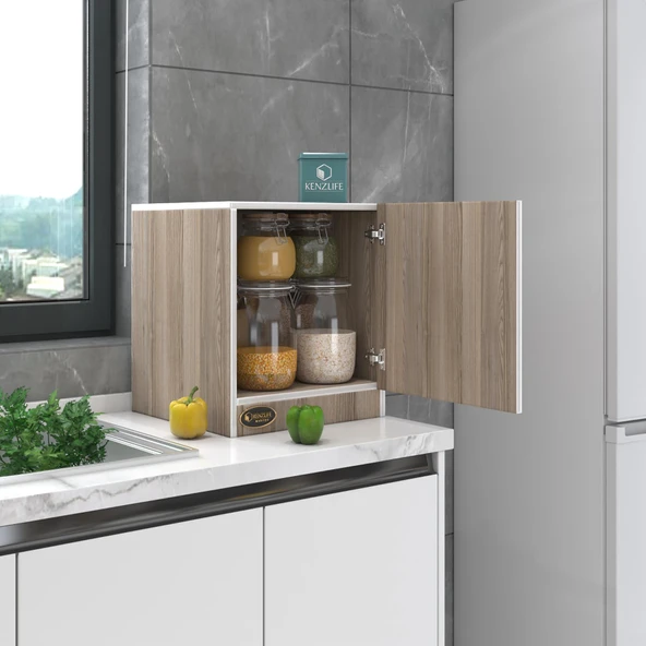 Kenzlife kapaklı mutfak dolabı melek29 crd 039x029x29 banyo ofis komodin (m) ürün görseli 1