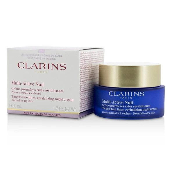 Clarins Multi-Active Night Cream For Normal&Dry Skin 50ml. ürün görseli 1