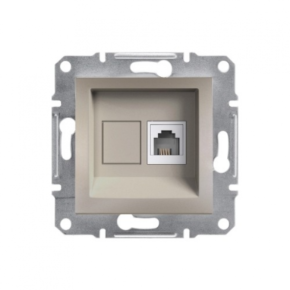 Schneider Asfora 1*RJ11- (CAT-3) Bronz EPH4100169 (ÇERÇEVESİZ) ürün görseli 1