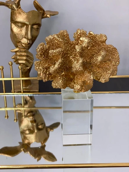 KRISTALLİ MERCAN GOLD RENK - Resim 2