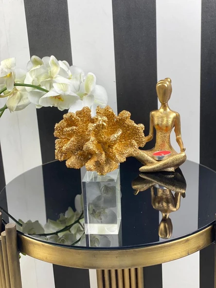 KRISTALLİ MERCAN GOLD RENK ürün görseli 1