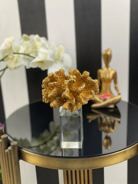 KRISTALLİ MERCAN GOLD RENK - Resim 3